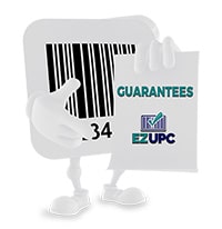 EZ UPC barcode guarantees guy